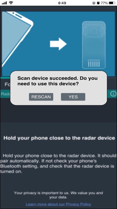 cycling radar app Screenshot