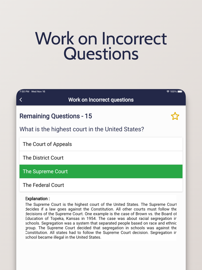 US Citizenship Test - Civics