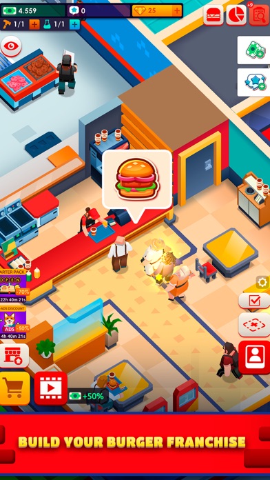 Idle Burger Empire Tycoon—Gameのおすすめ画像1