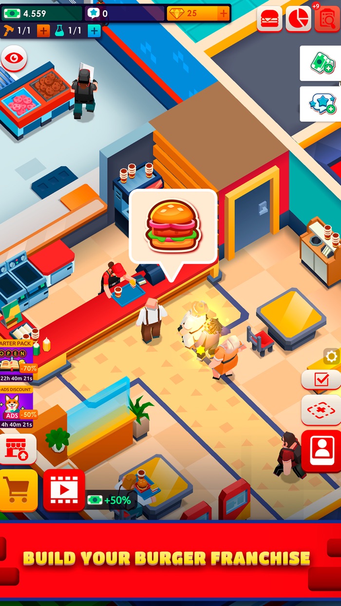 Idle Burger Empire Tycoon—Game