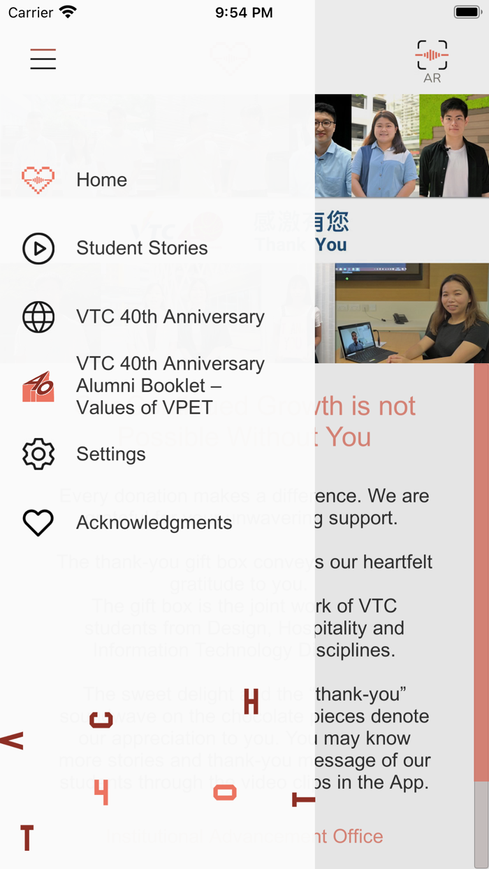 VTC Thank You Chocolate