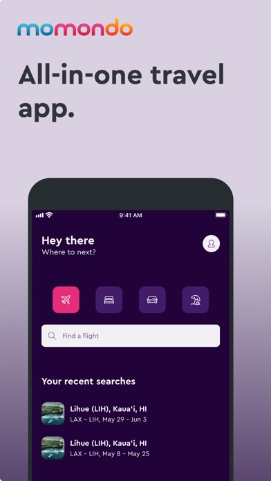 momondo: Flights, Hotels, Cars Screenshot