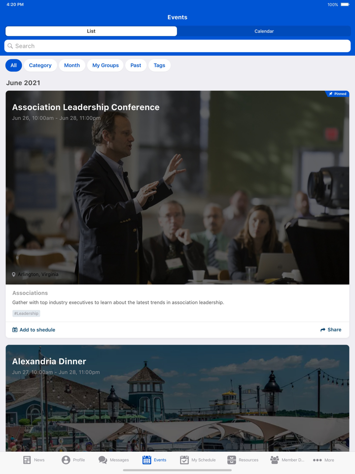Leading Association Mobile