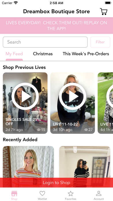 Dreambox Boutique Store Screenshot