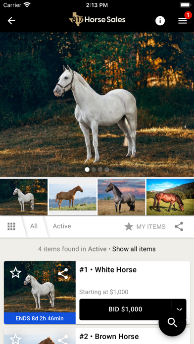 817 Horse Sales Screenshot