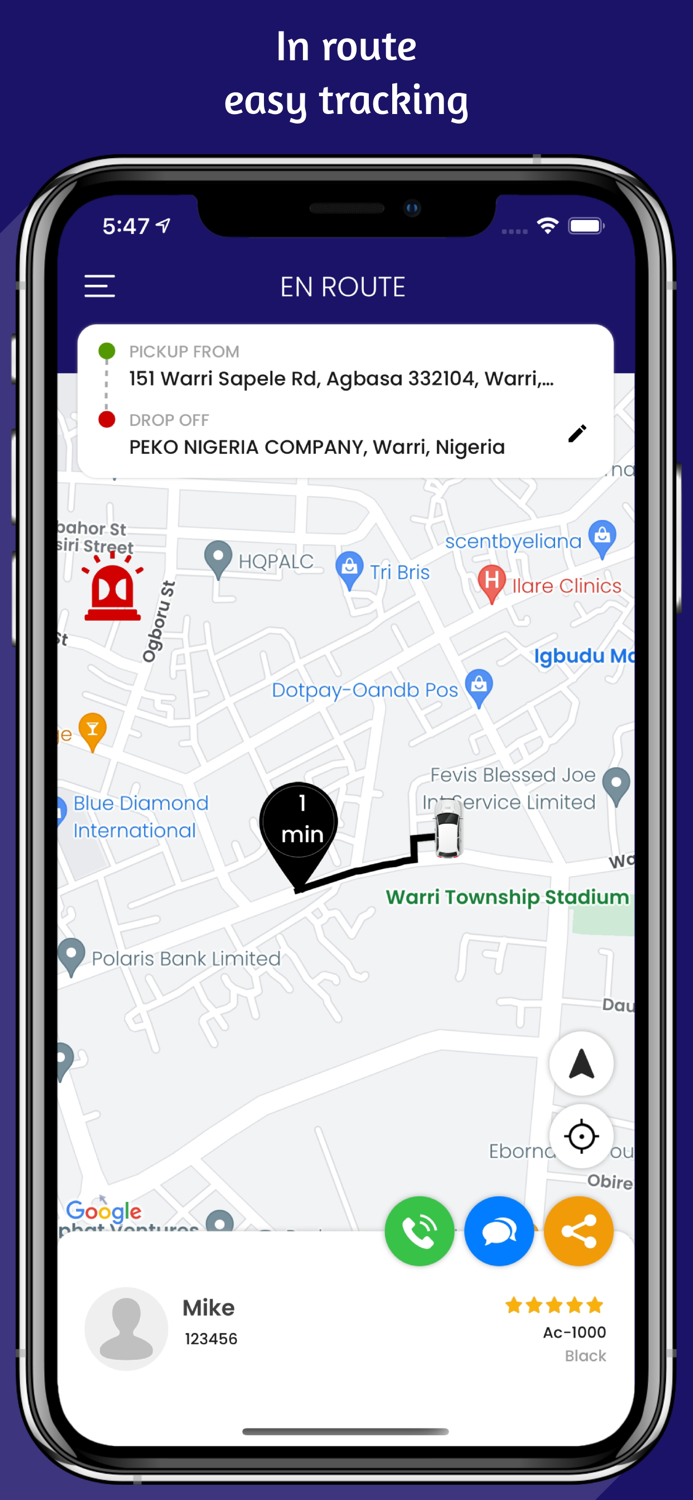 Farerun Request a Ride
