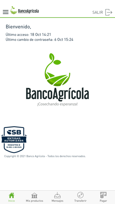 Móvil Banking Bagricola Screenshot
