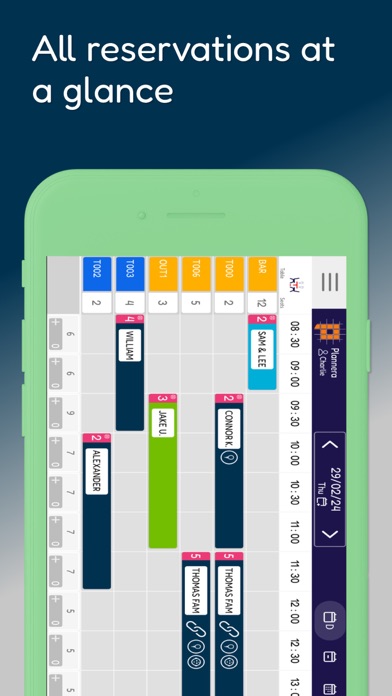 Restaurant Reservation Planner Screenshot