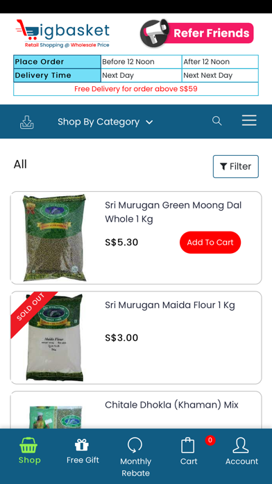 BigBasket Singapore Screenshot