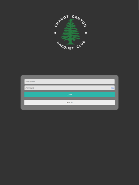 Chabot Canyon Racquet Club iPad screenshot 2 - Health & Fitness app