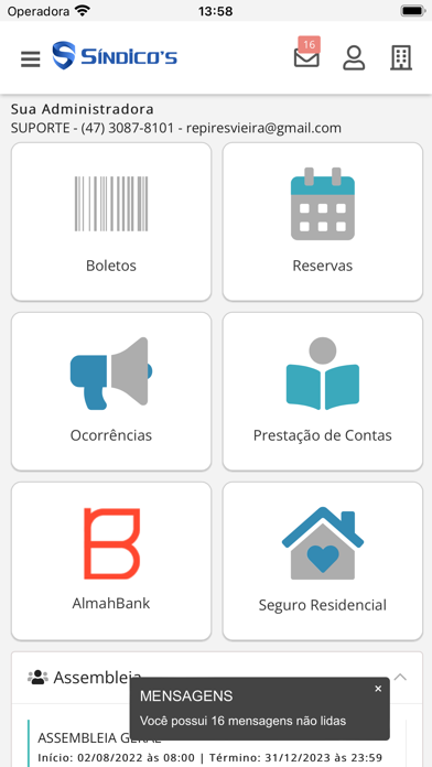 Síndico's Administradora Screenshot