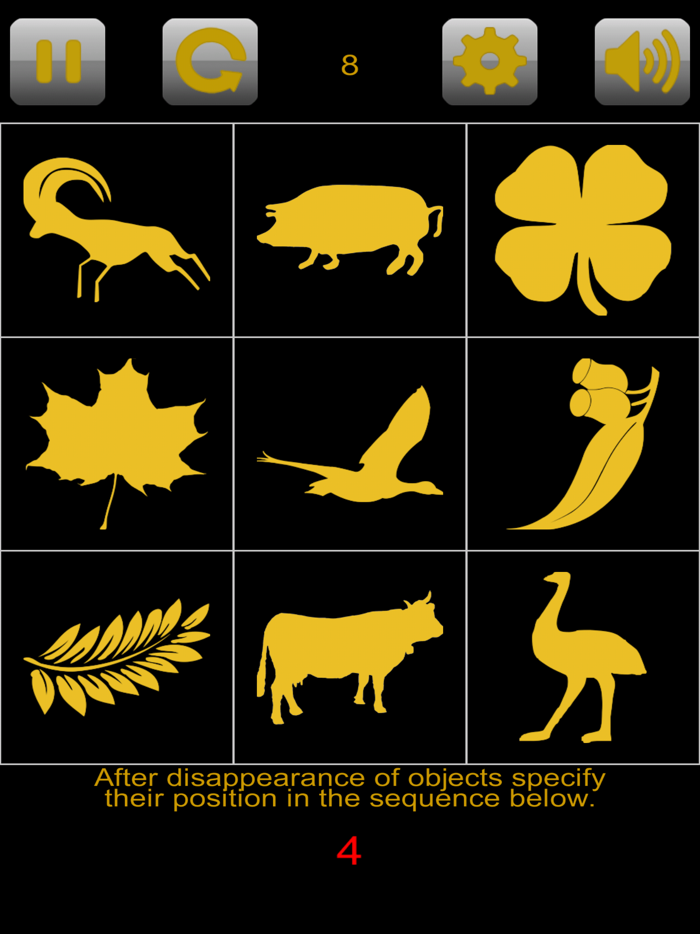 Memory training. Figures