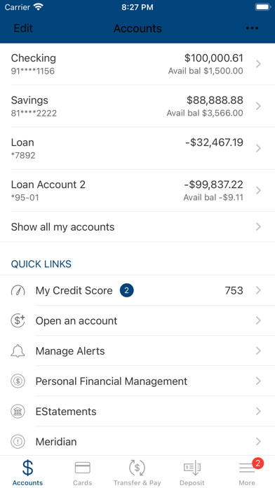 BankStar Financial Screenshot