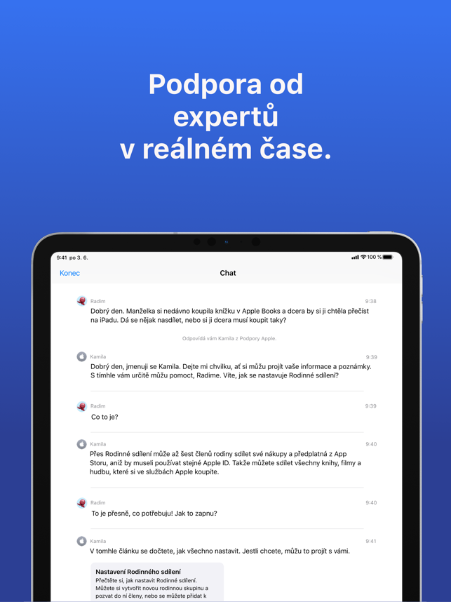 ‎Podpora Apple Screenshot