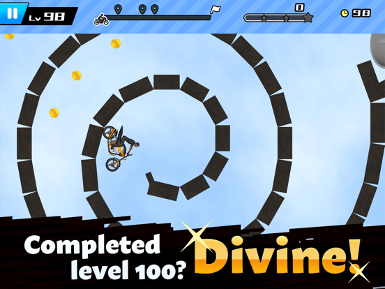 Crazy Bike Racing Level 100 iPad screenshot