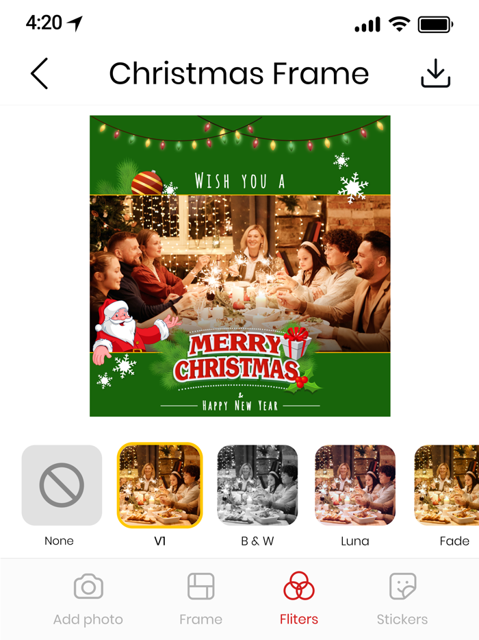 Christmas Photo Frame - Xmas