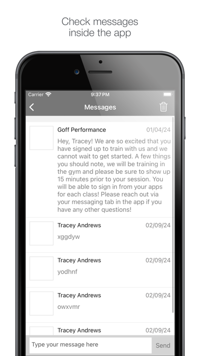 Goff Performance Screenshot