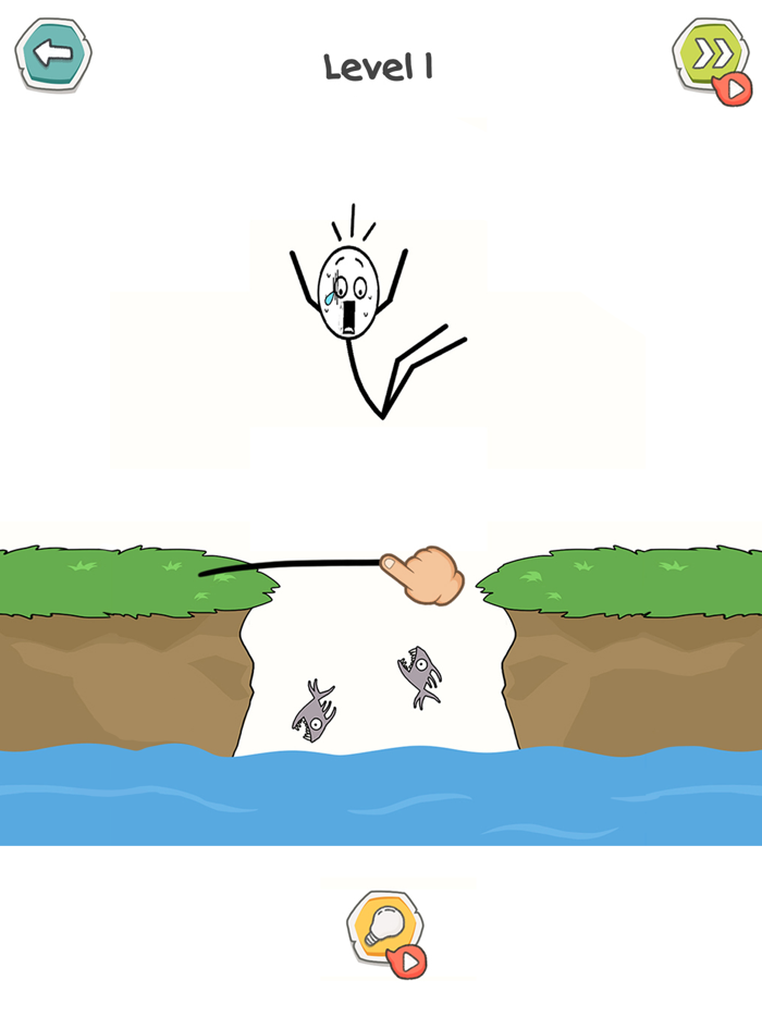 Draw Line Puzzle physic game