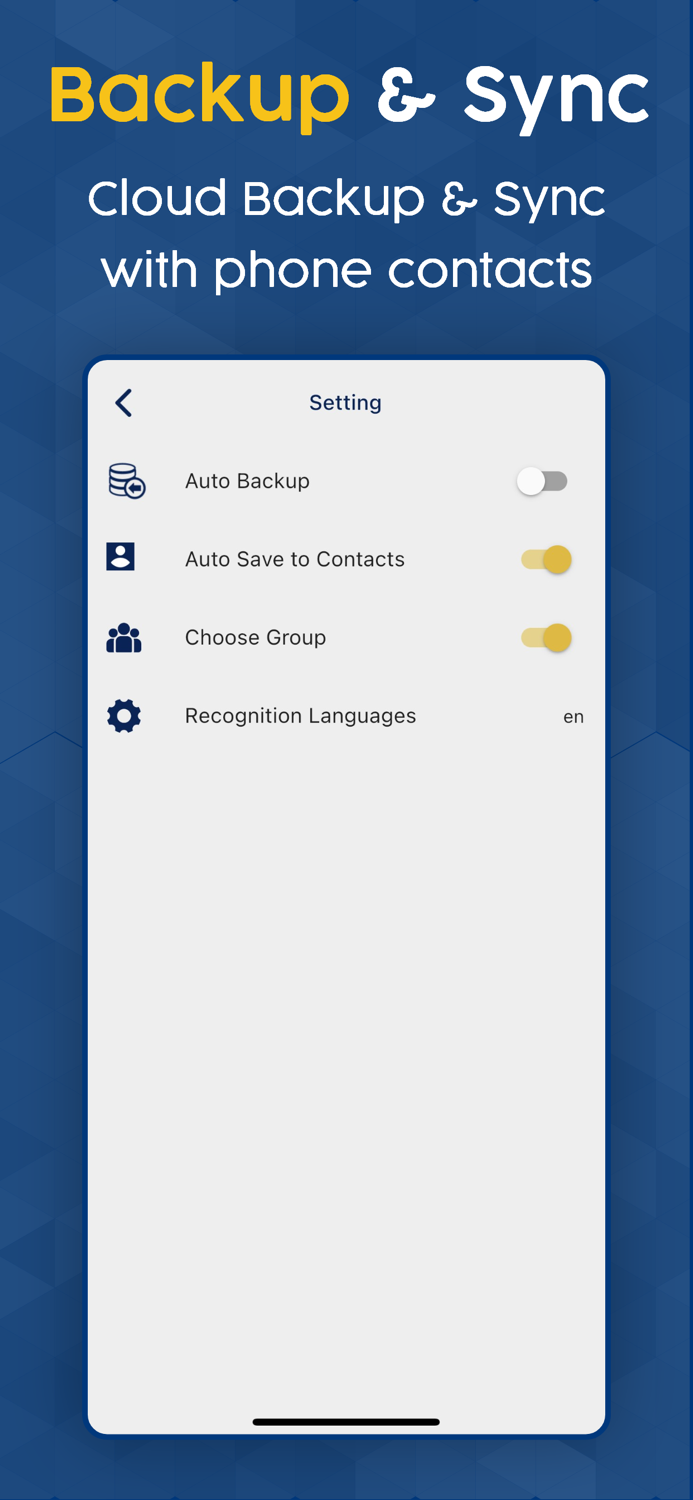 Business Card Scanner  Reader
