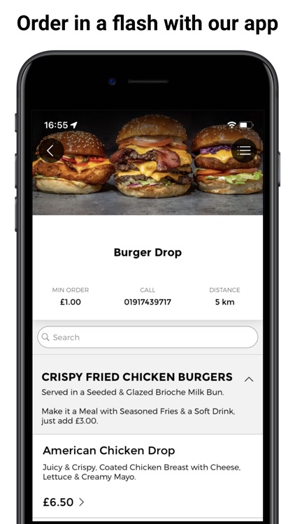 Burger Drop App