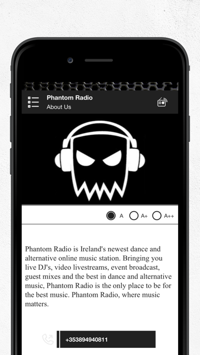 Phantom Radio Screenshot