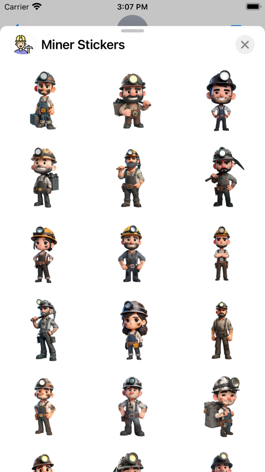 #1. Miner Stickers (iOS) By: Paul Scott