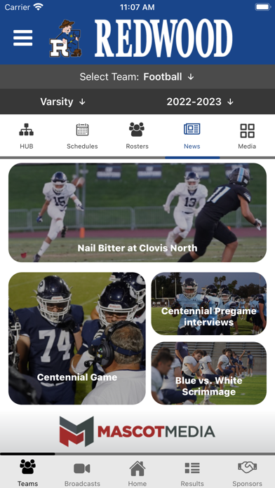Redwood Rangers Athletics Screenshot