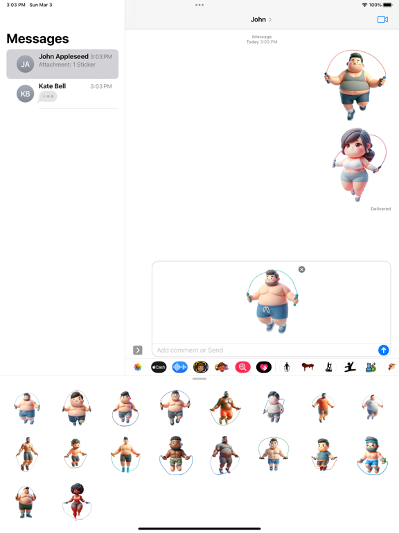 Screenshot #6 pour Skipping Stickers