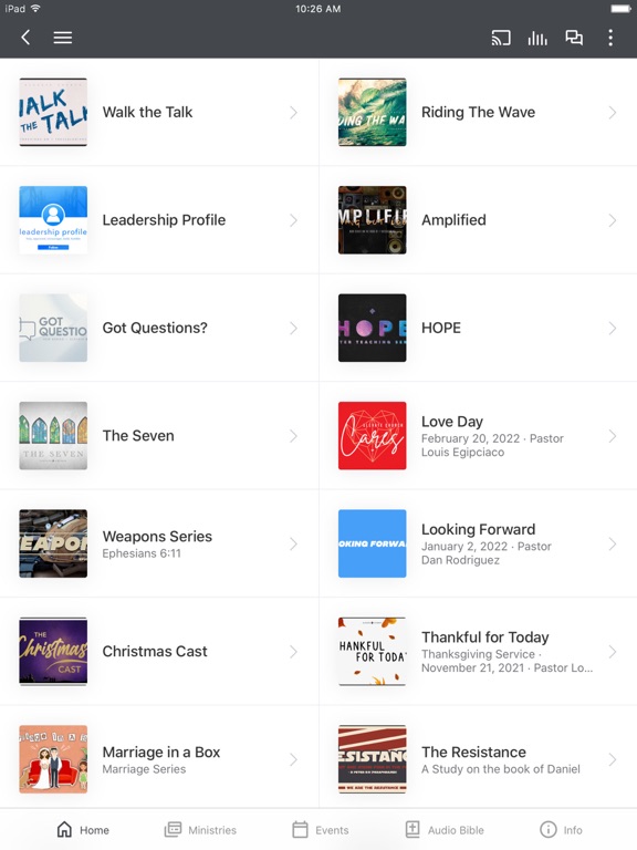 GoElevateChurch iPad screenshot 2 - Education app