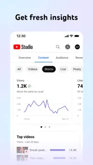 youtube studio iphone screenshot 3
