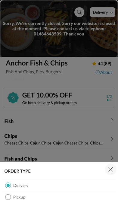 Anchor Fish & Chips Screenshot