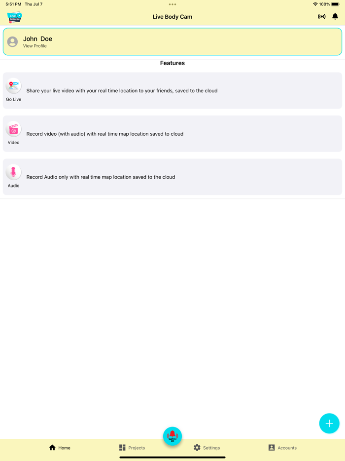 Live Body Cam