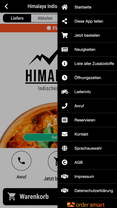 Himalaya Restaurant Reutlingen Screenshot