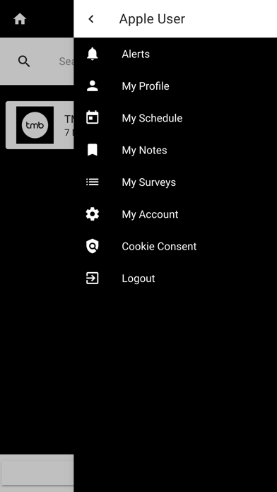 TMB Events Screenshot