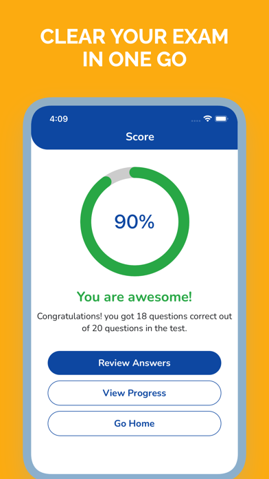 Iowa DOT Permit Practice Test Screenshot