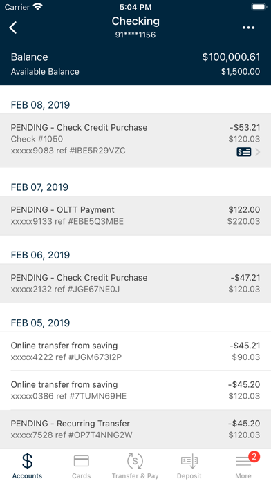 705 FEDERAL CREDIT UNION Screenshot