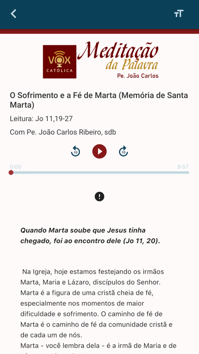 Liturgia Diária com áudio Screenshot