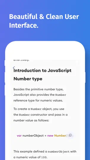 Captura de pantalla de Learn JavaScript Programming en iPhone 7
