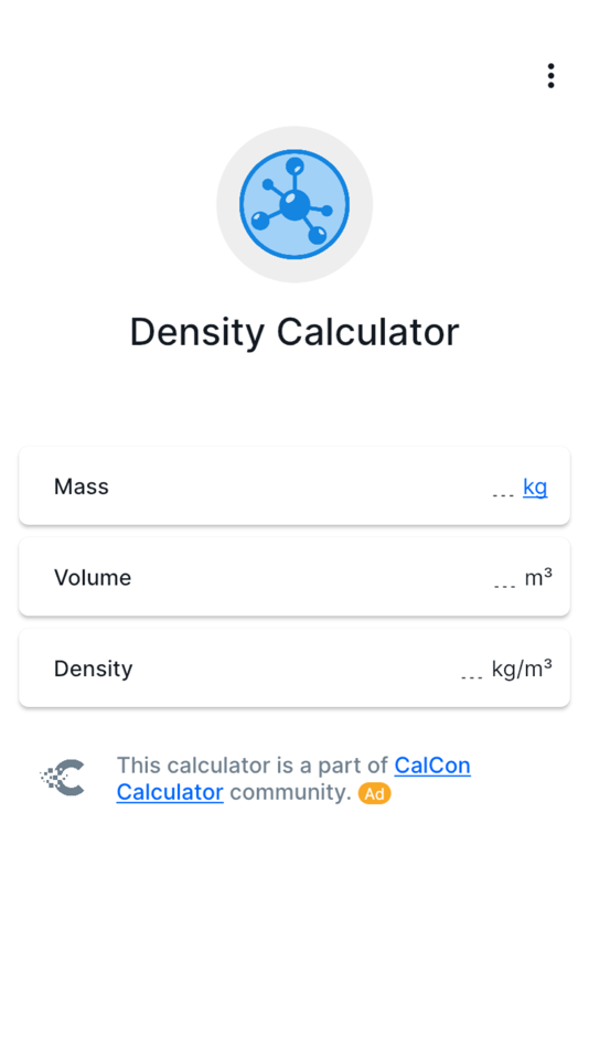 #1. Density Calculator - CalCon (iOS) 来自: Stage Coding