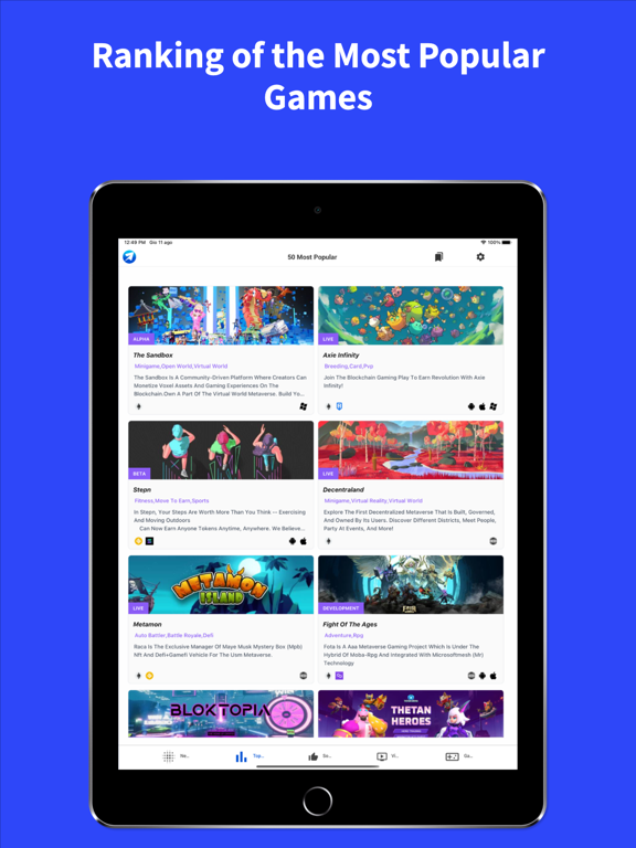 Play to Earn & Metaverse iPad screenshot 3 - News app