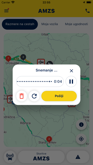 AMZS, prometne informacije Screenshot