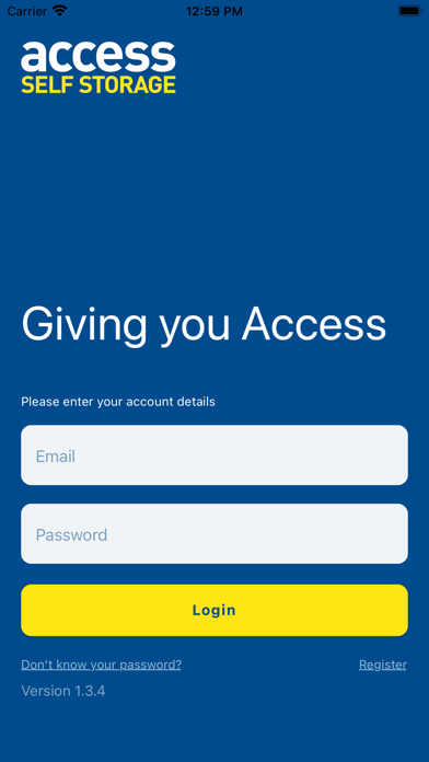 Access Self Storage Screenshot