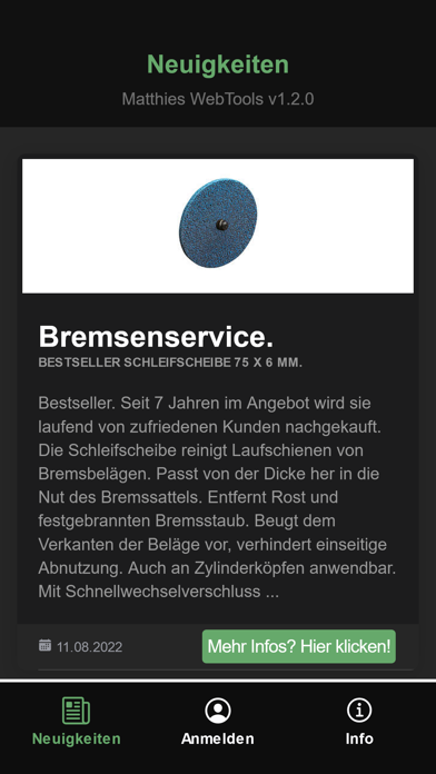 Matthies Webtools Screenshot