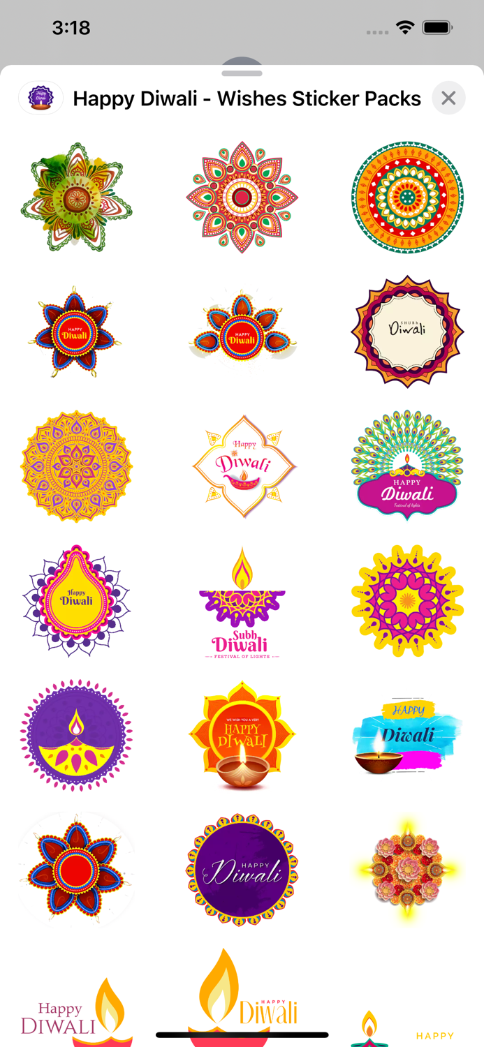 Happy Diwali - Wishes Stickers