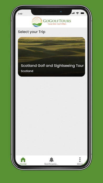 GoGolf Tours Screenshot