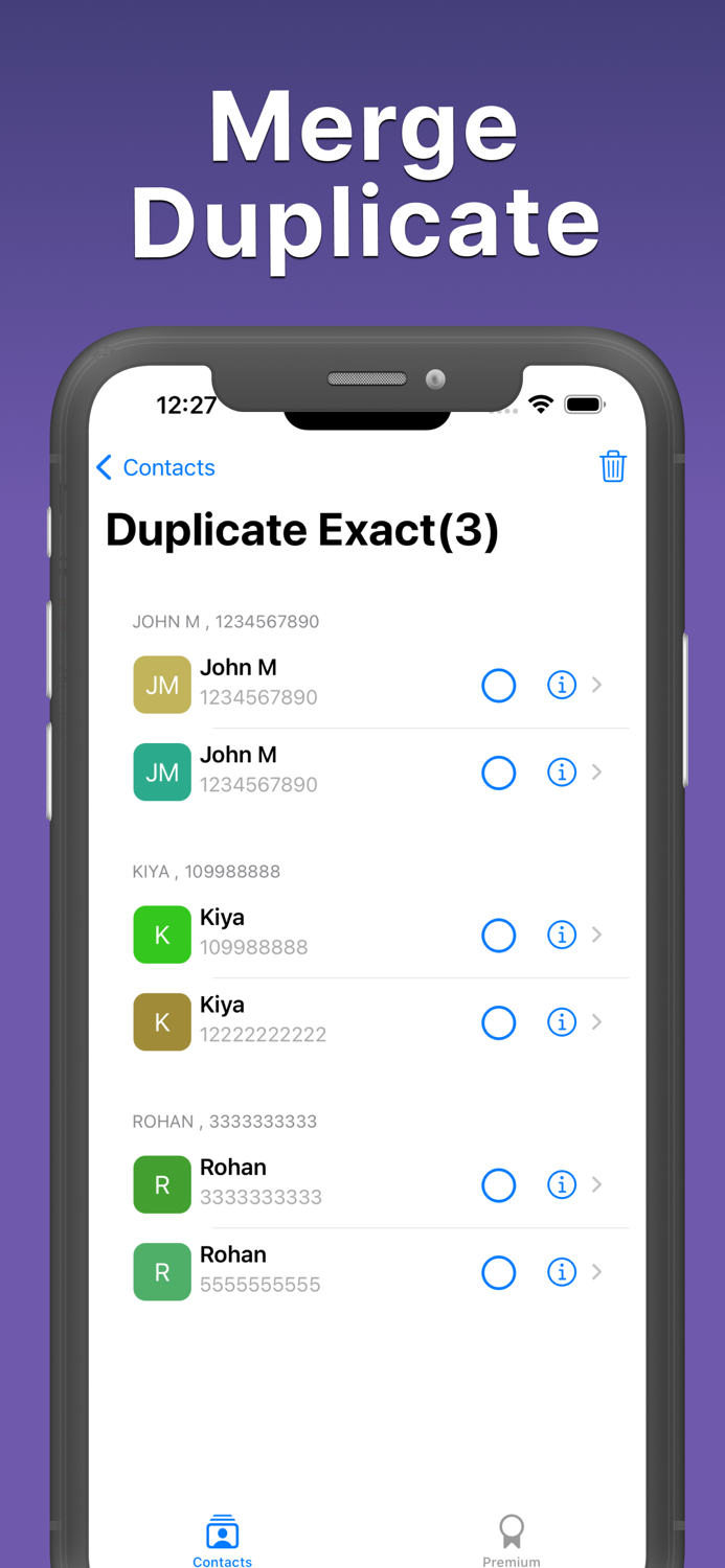 Duplicate Contacts Cleanup App