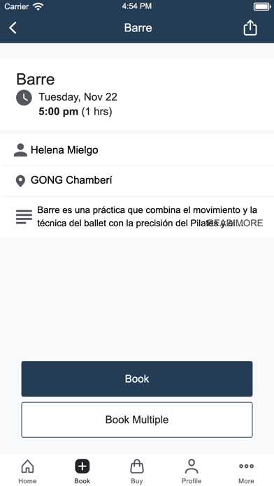 El Gong Club de Yoga Madrid Screenshot