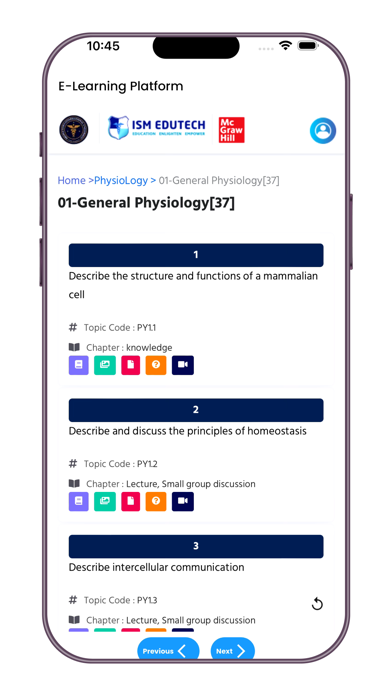 IsmEdutechE-Learning Screenshot
