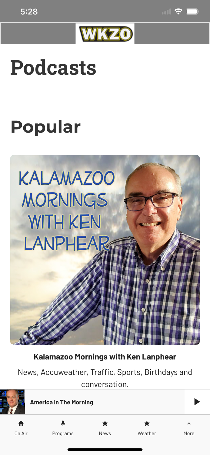 AM 590 and 106.9 WKZO