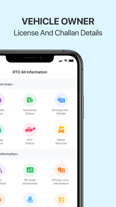 RTO Vehicle Informations Screenshot